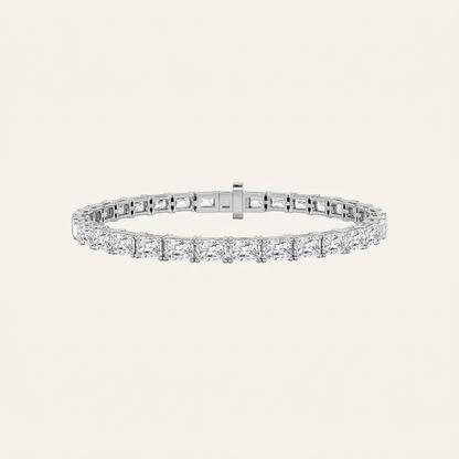 15CT Radiant Cut Lab Grown Diamond East West Tennis Bracelet