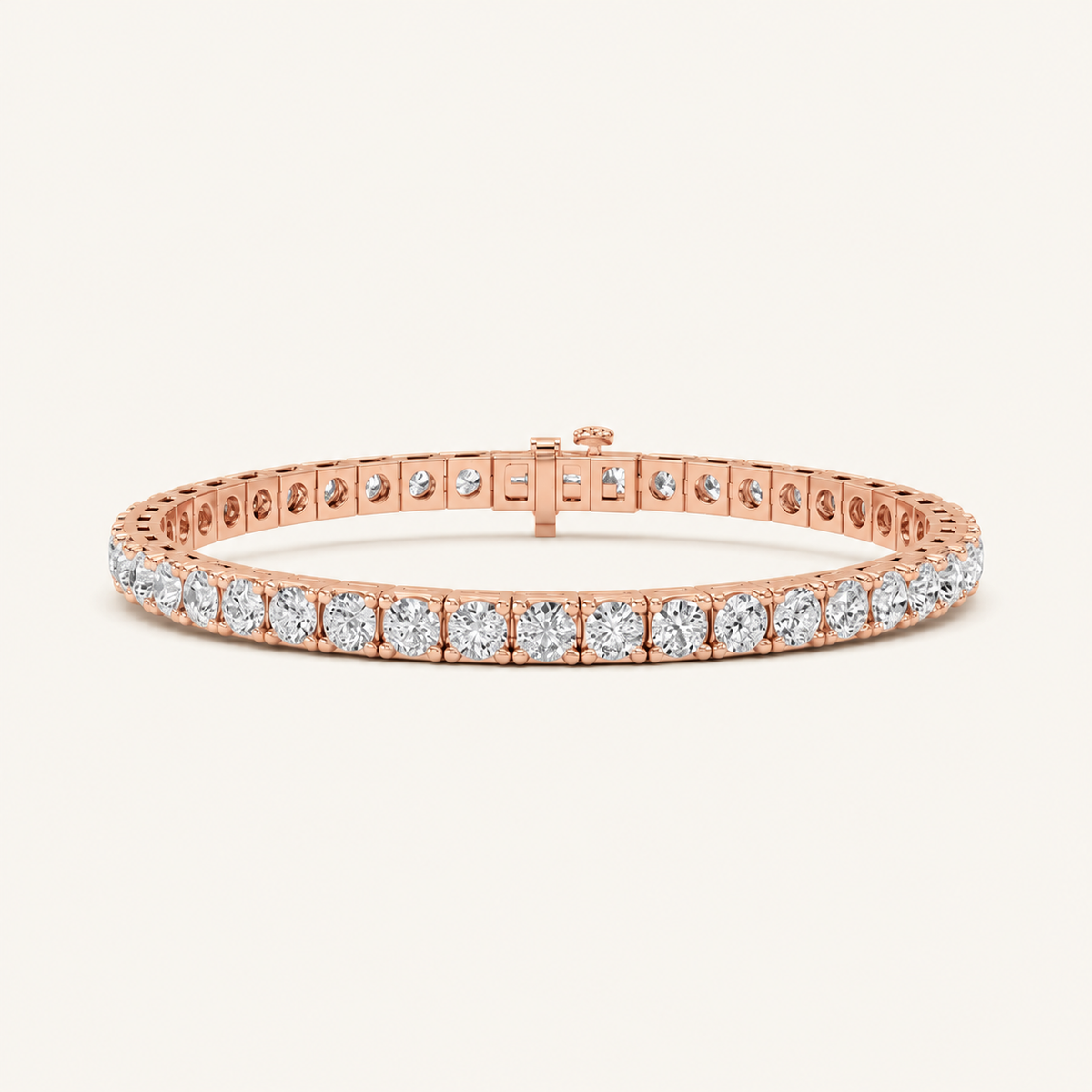 10CT Round Cut Lab Grown Diamond Tennis Bracelet