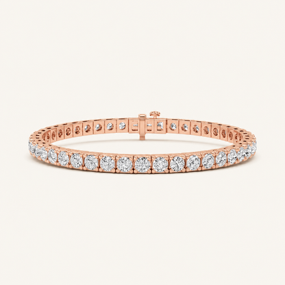 10CT Round Cut Lab Grown Diamond Tennis Bracelet