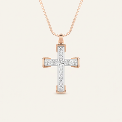 3CT Pear Cut Lab Grown Diamond Pendant Necklace