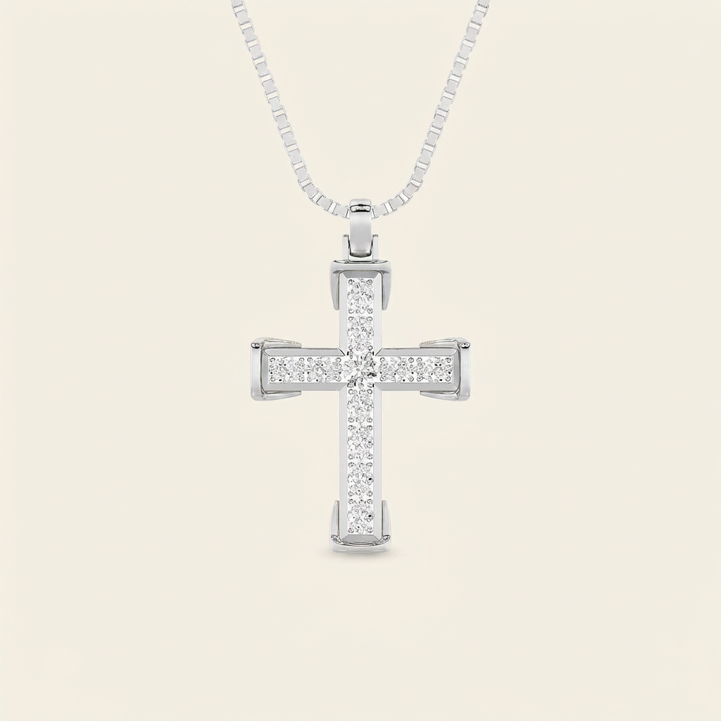 3CT Pear Cut Lab Grown Diamond Pendant Necklace