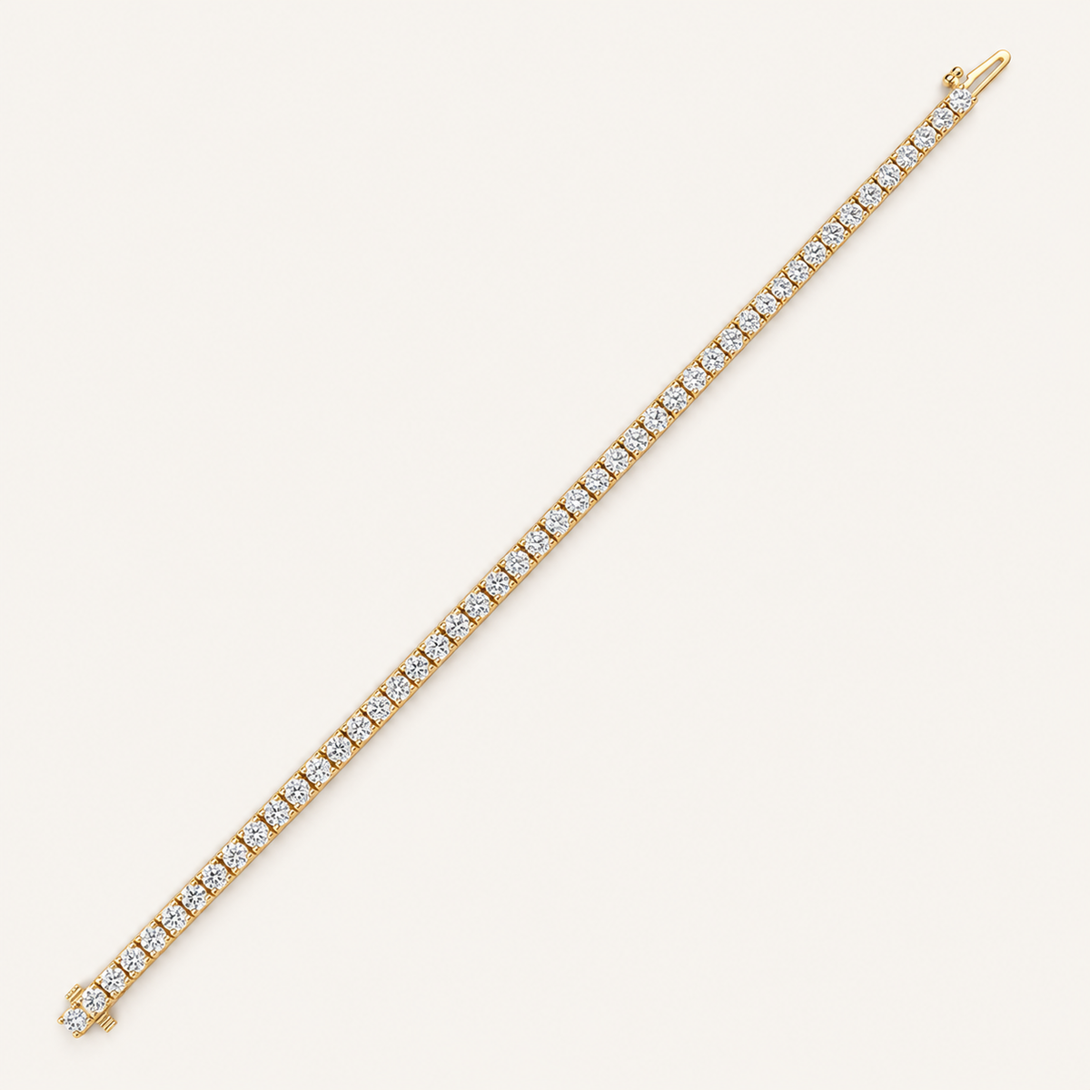 10CT Round Cut Lab Grown Diamond Tennis Bracelet