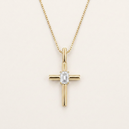 0.5CT Round Cut Lab Grown Diamond Pendant Necklace