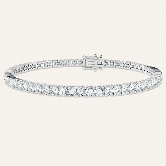 5.00CT Round Cut Lab Grown Diamond Tennis Bracelet