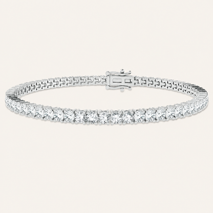 3.00CT Round Cut Lab Grown Diamond Tennis Bracelet