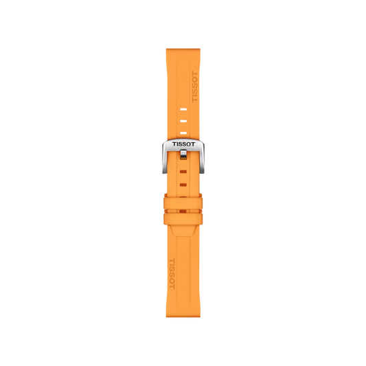 Tissot Official Orange Silicone Strap Lugs 18 mm 1