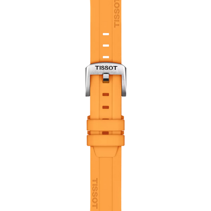 Tissot Official Orange Silicone Strap Lugs 18 mm 2