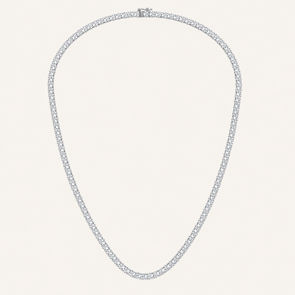 15.00CT Round Cut Lab Grown Diamond Tennis Necklace