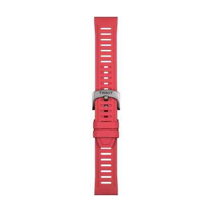 Tissot Official Red Silicone Strap Lugs 21 mm 1