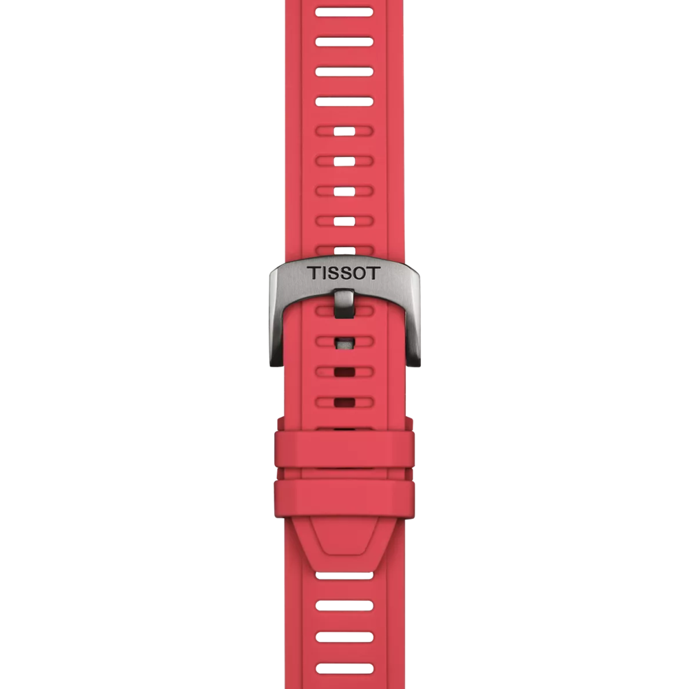 Tissot Official Red Silicone Strap Lugs 21 mm 2