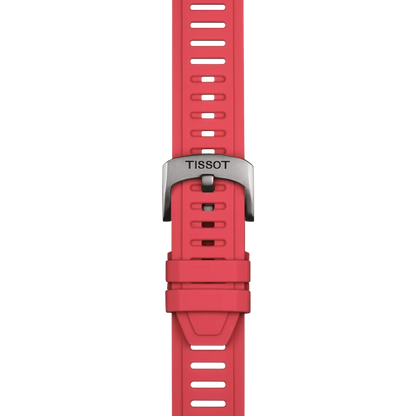Tissot Official Red Silicone Strap Lugs 21 mm 2