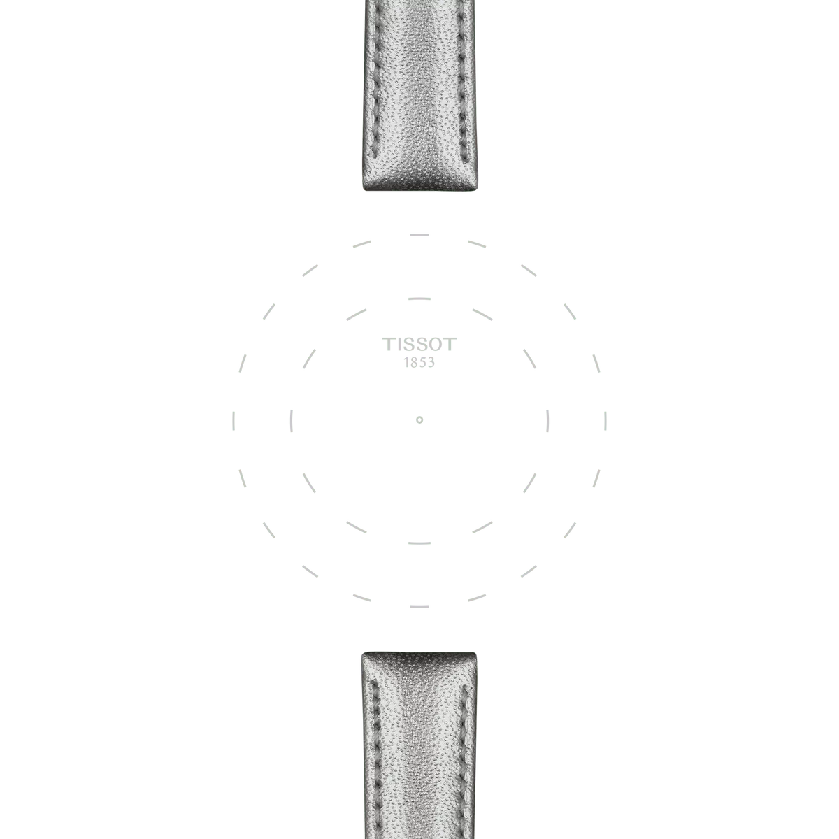 Tissot Official Grey Leather Strap Lugs 16 mm 3