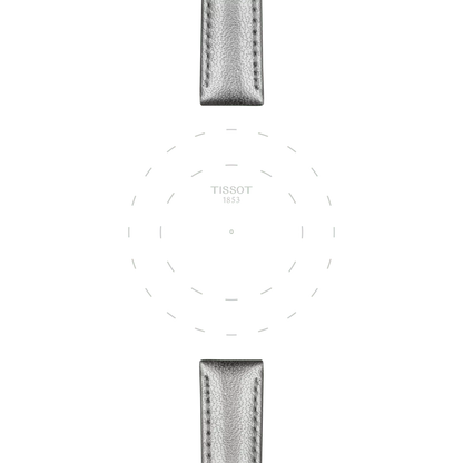 Tissot Official Grey Leather Strap Lugs 16 mm 3
