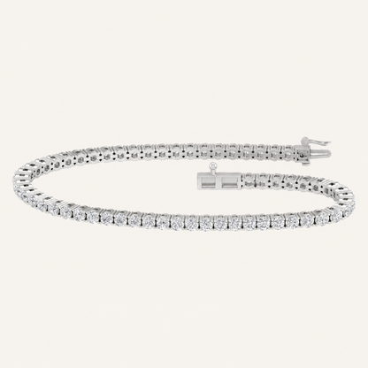 4.00CT Round Cut Lab Grown Diamond Tennis Bracelet