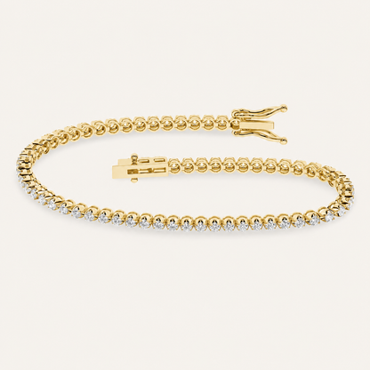 1.00CT Round Cut Lab Grown Diamond Tennis Bracelet