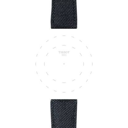 Tissot Official Blue Textile Strap Lugs 22 mm 3