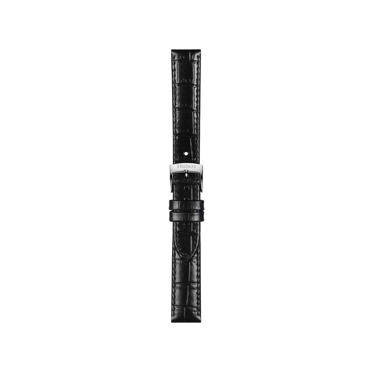 Tissot Official Black Leather Strap Lugs 15 mm 1