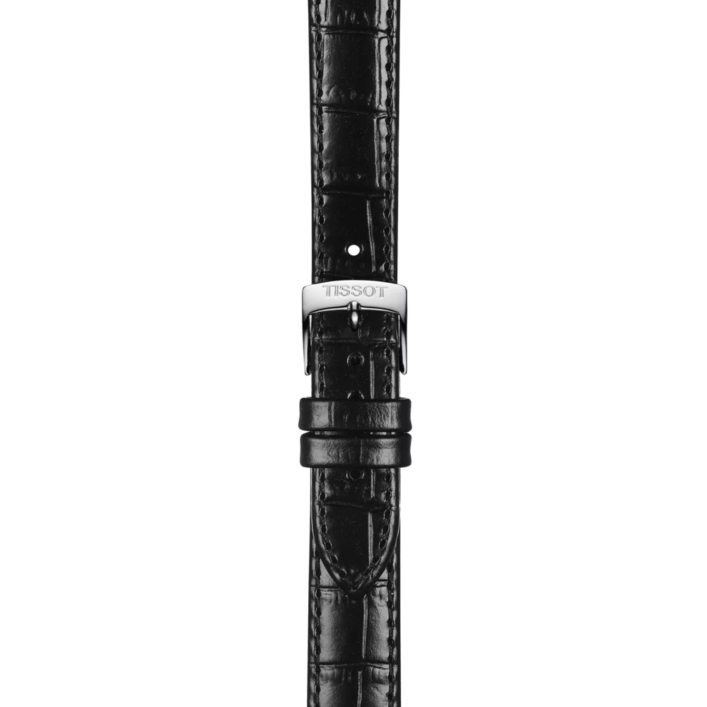 Tissot Official Black Leather Strap Lugs 15 mm 2