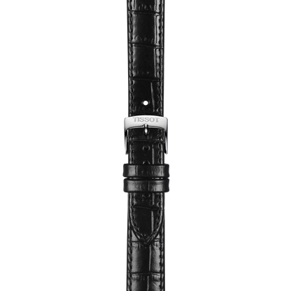 Tissot Official Black Leather Strap Lugs 15 mm 2