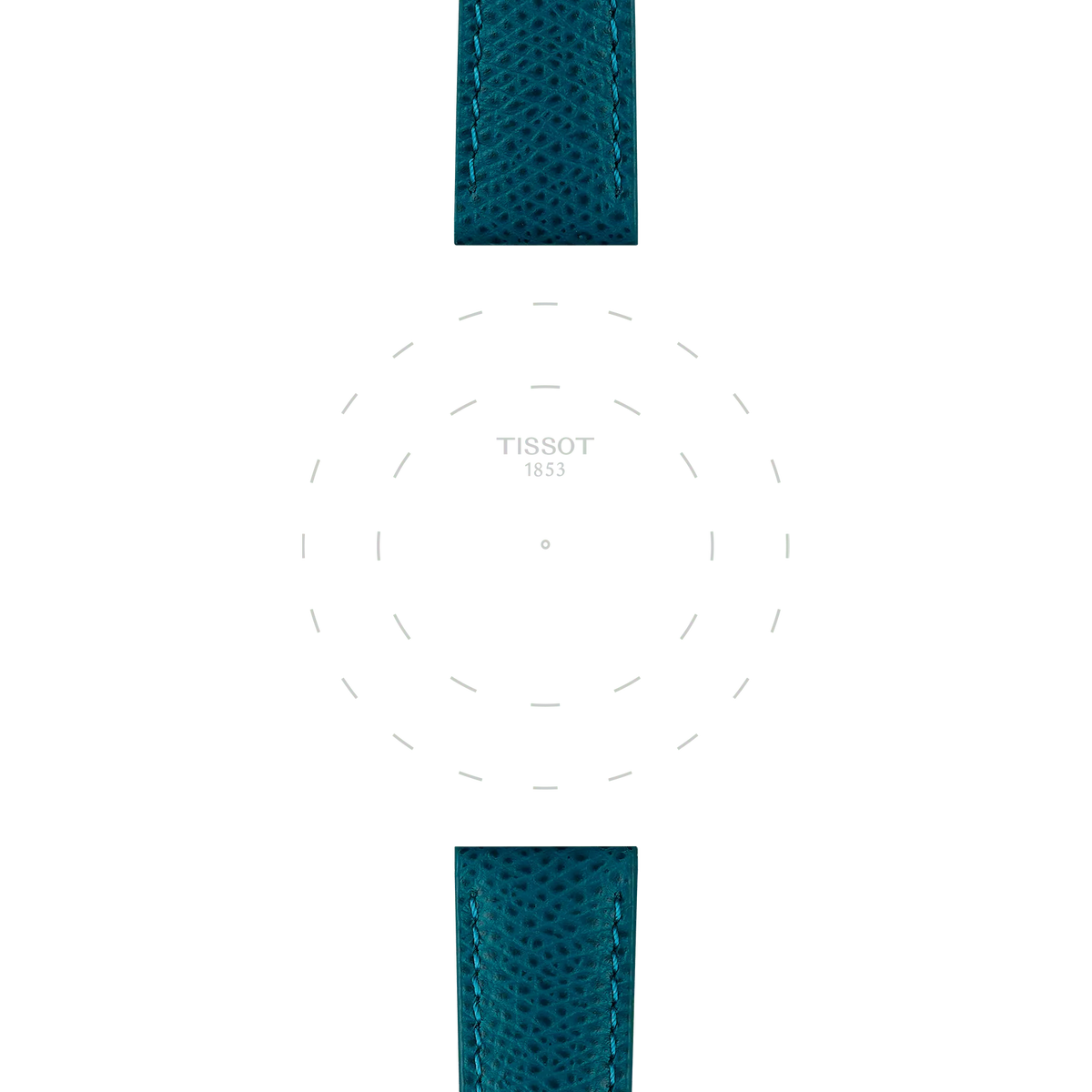 Tissot Official Turquoise Leather Strap Lugs 18 mm 3