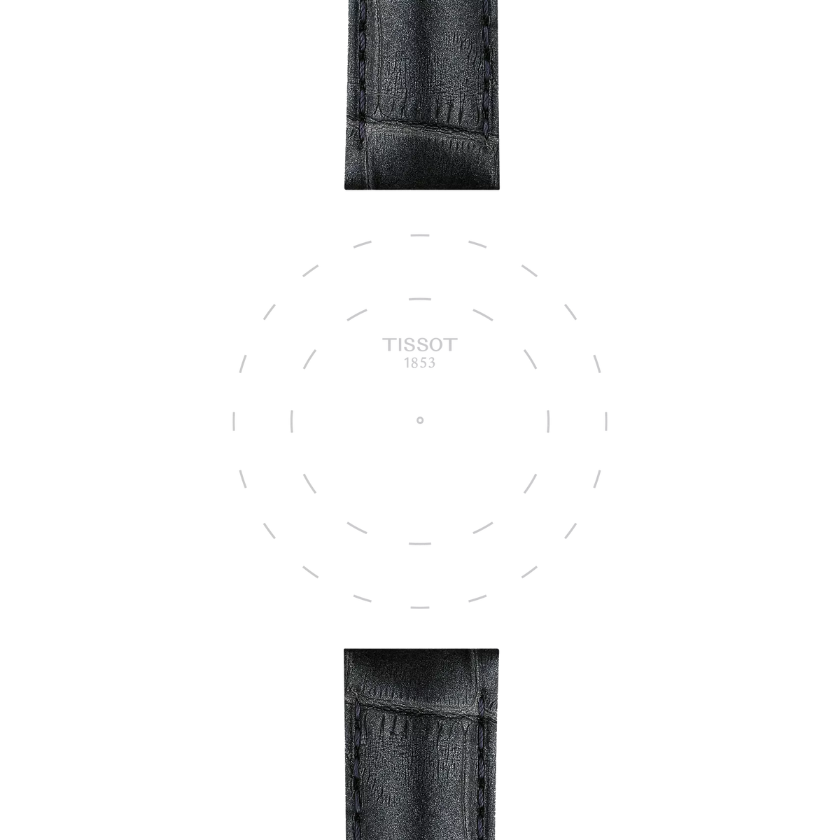Tissot Official Grey Leather Strap Lugs 16 mm 3