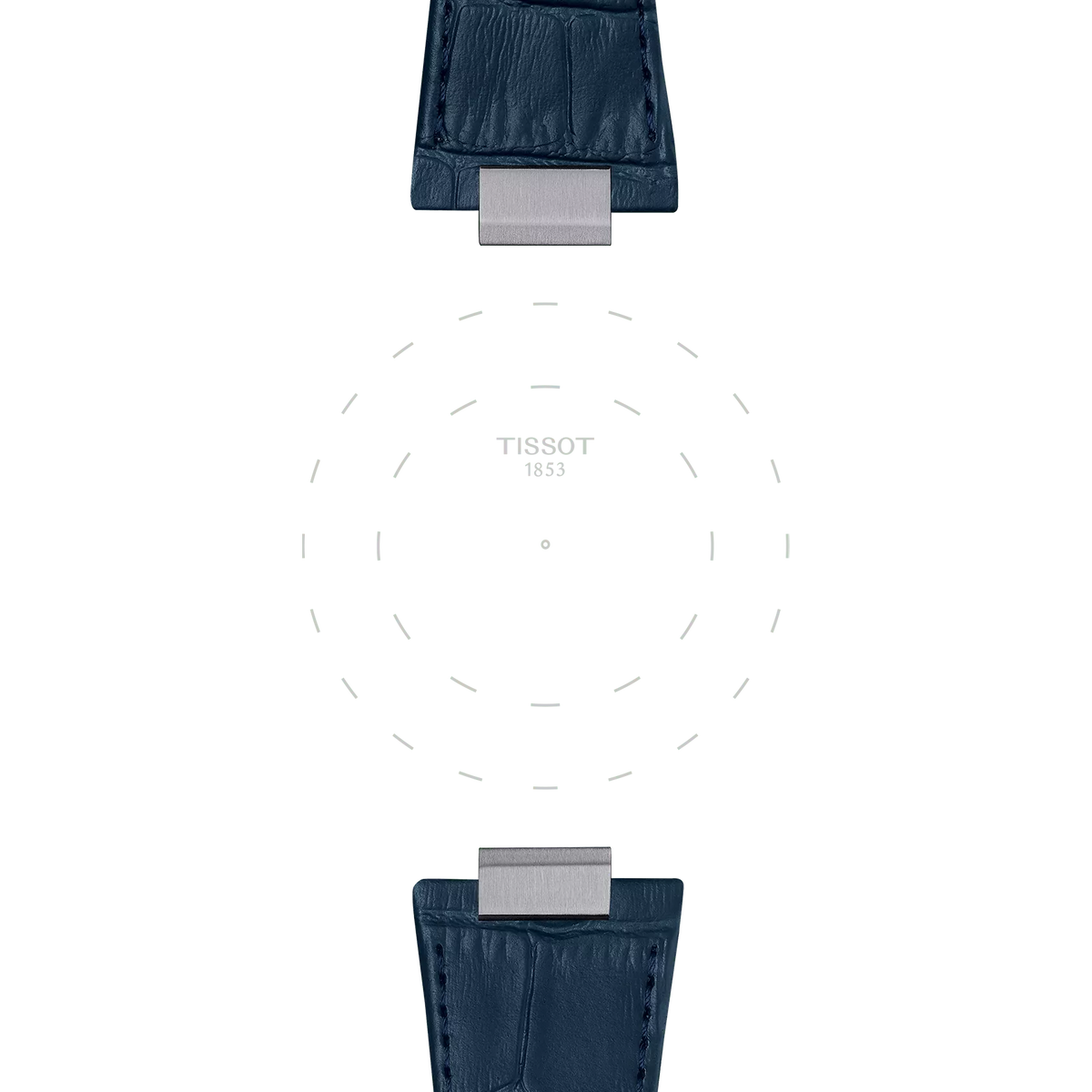Tissot Official Blue PRX 42mm leather strap 3