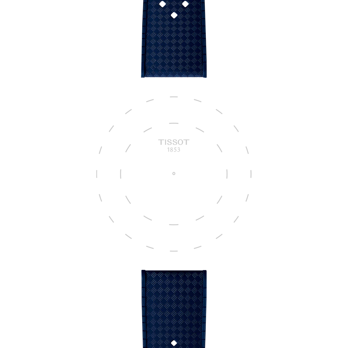 Tissot Official Blue Rubber Strap Lugs 20mm 3