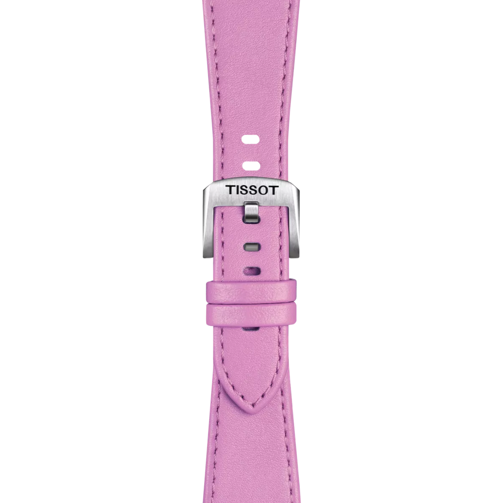 Tissot Official Pink PRX 35mm Leather Strap 2
