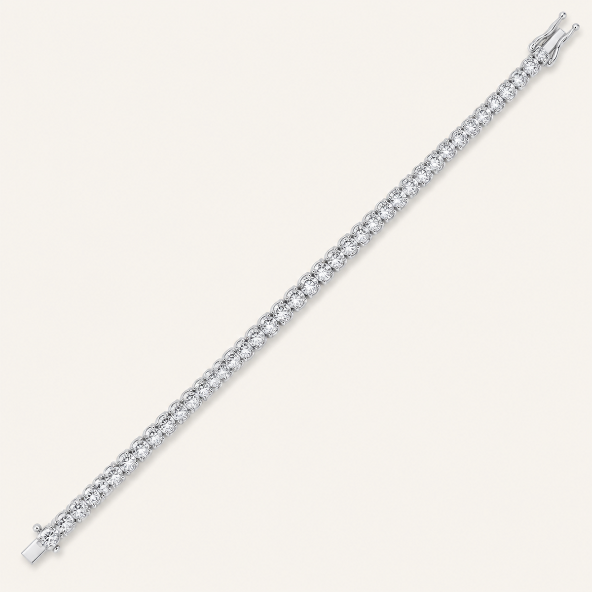 10.00CT Round Cut Lab Grown Diamond Tennis Bracelet