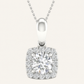 0.60CT Round Cut Lab Grown Diamond Pendant