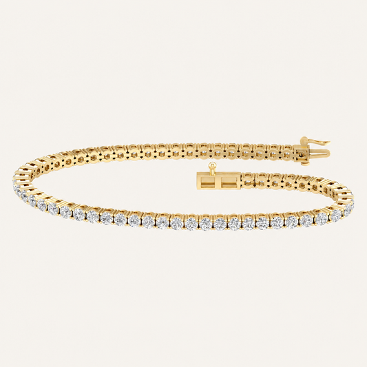 5.00CT Round Cut Lab Grown Diamond Tennis Bracelet