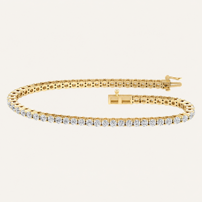 4.00CT Round Cut Lab Grown Diamond Tennis Bracelet