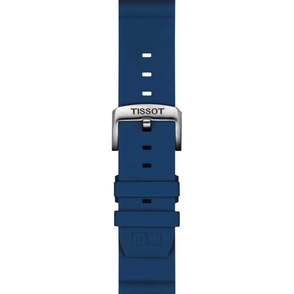 Tissot Official Blue Silicone Strap Lugs 22 mm 2