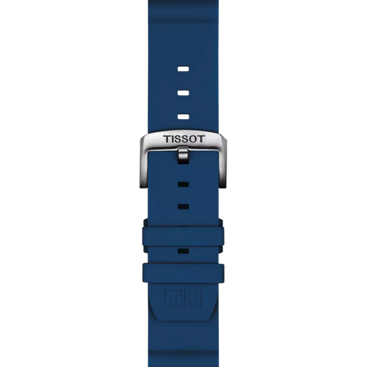 Tissot Official Blue Silicone Strap Lugs 22 mm 2
