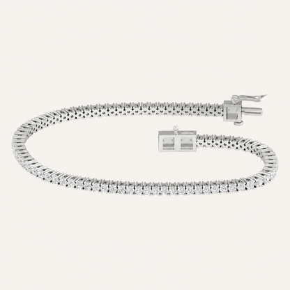 3.00CT Round Cut Lab Grown Diamond Tennis Bracelet