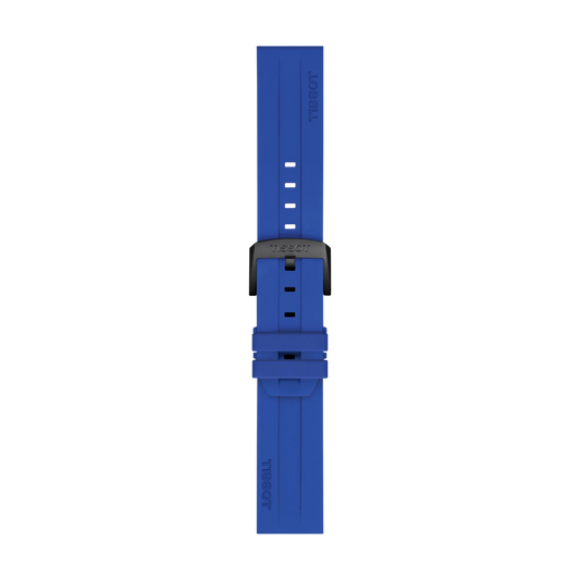 Tissot Official Blue Silicone Strap Lugs 22mm 1