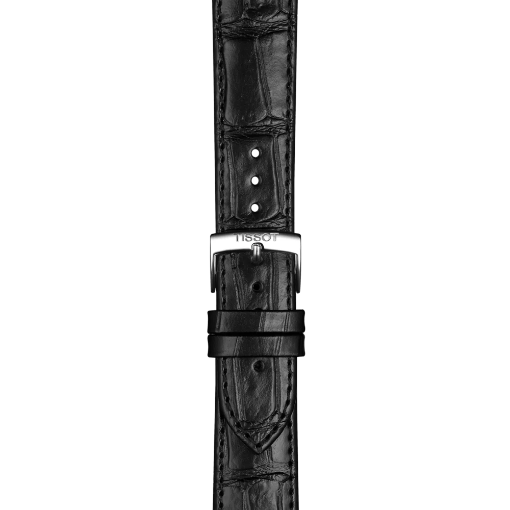 Tissot Official Black Leather Strap Lugs 20 mm 2