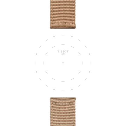 Tissot Official Beige Fabric Strap Lugs 22 mm 3