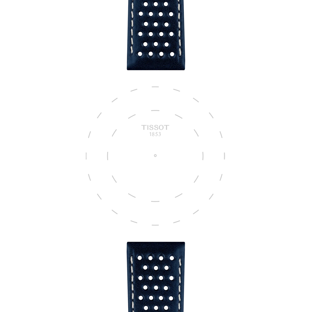 Tissot Official Blue Leather Strap Lugs 20 mm 3