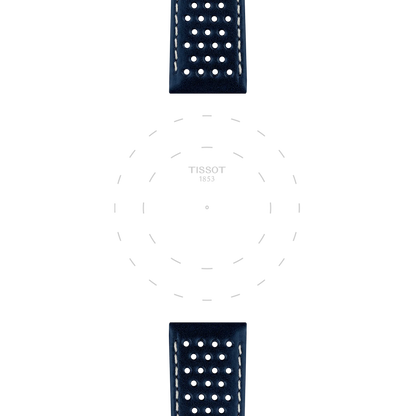 Tissot Official Blue Leather Strap Lugs 20 mm 3