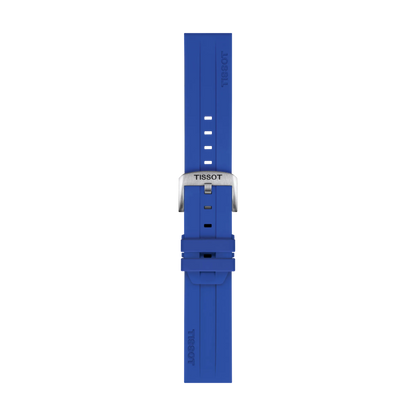 Tissot Official Blue Silicone Strap Lugs 22 mm 1
