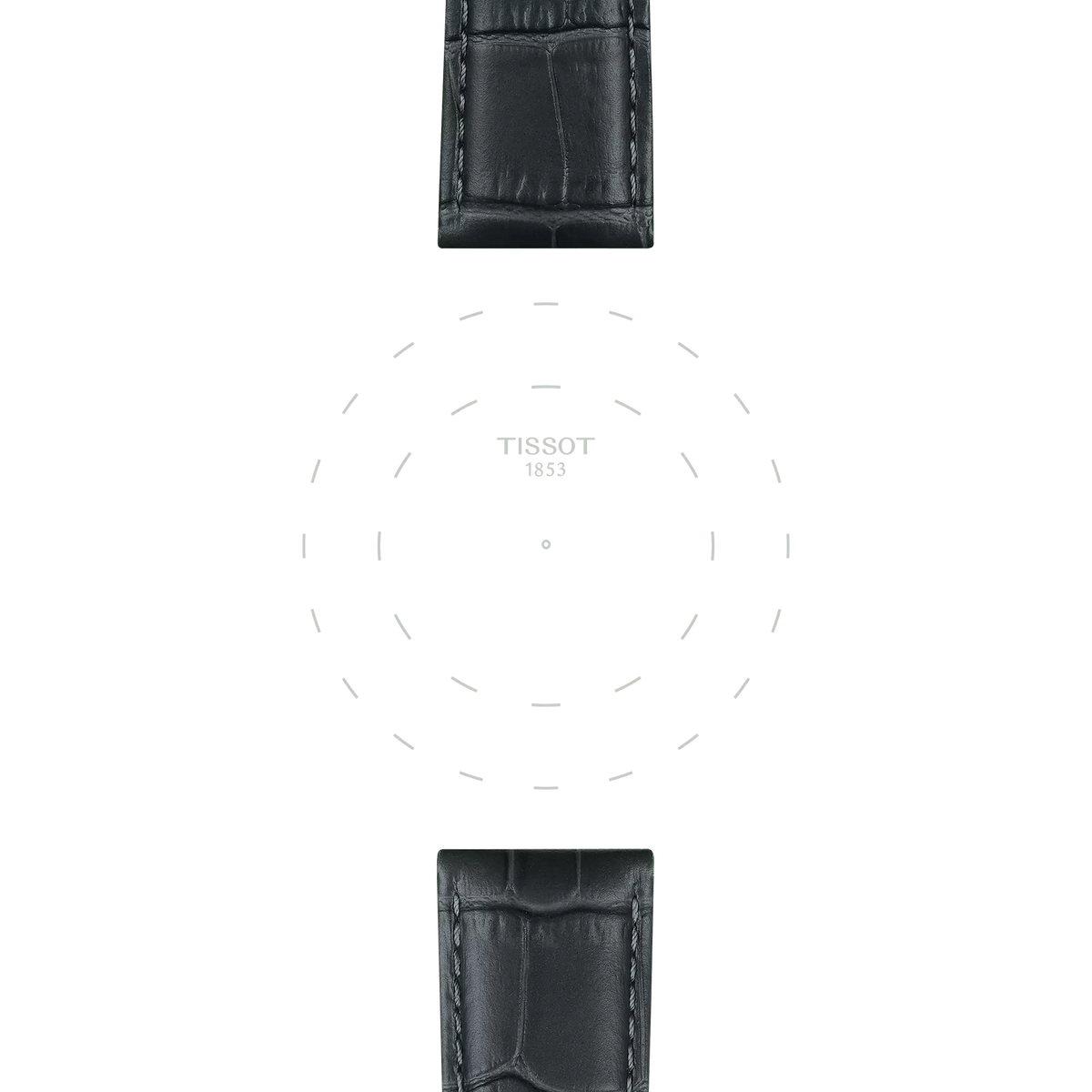 Tissot Official Grey Leather Strap Lugs 21 mm 3