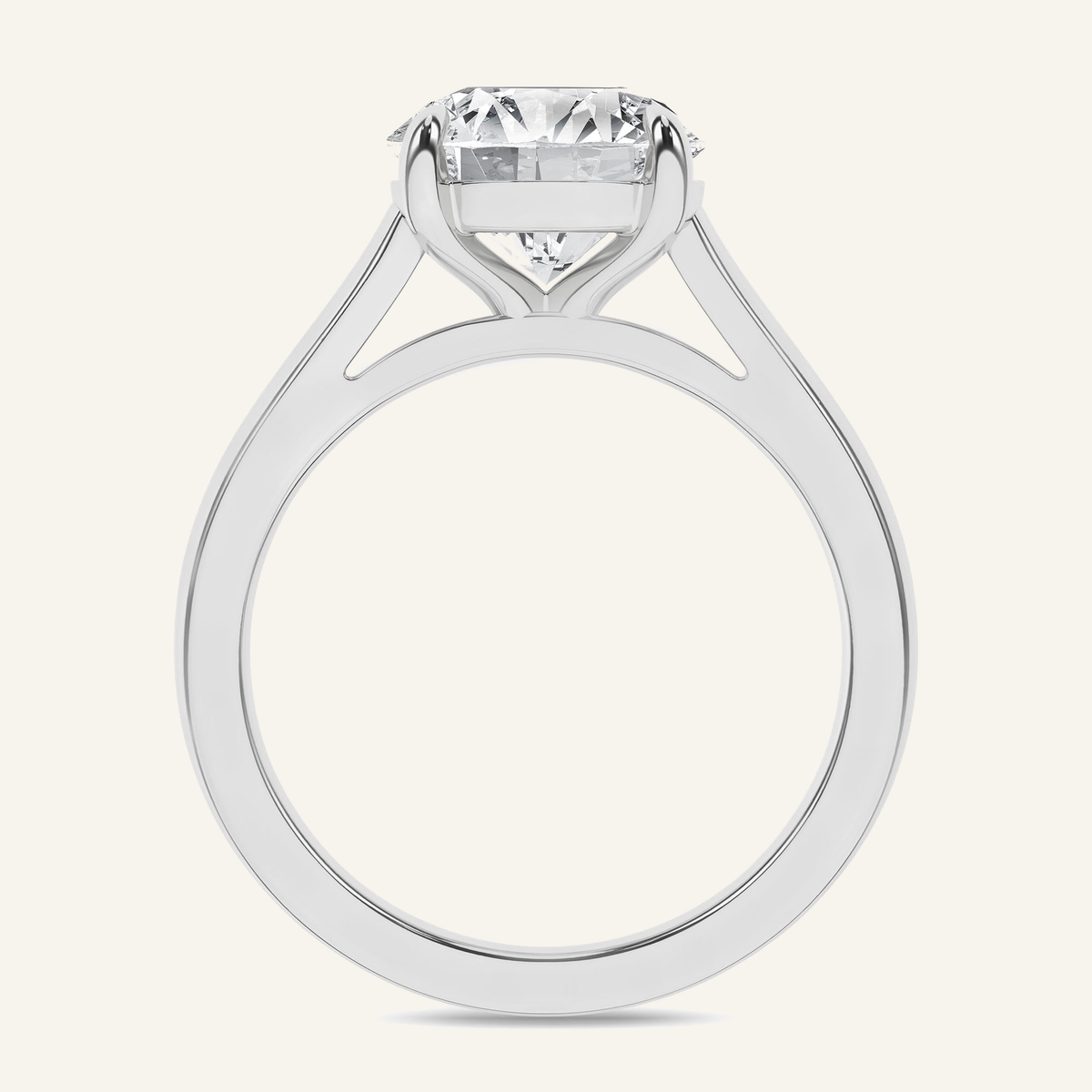 0.50CT Round Cut Lab Grown Diamond Solitaire Ring