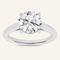 0.50CT Round Cut Lab Grown Diamond Solitaire Ring