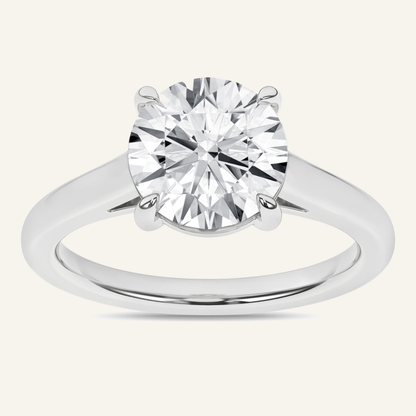 0.50CT Round Cut Lab Grown Diamond Solitaire Ring