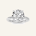 3CT Round Cut Lab Grown Diamond Solitaire Ring